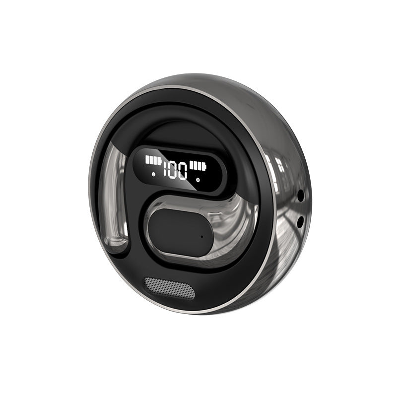 Open-Ear Conduction TWS Earbuds - Bluetooth 5.5, HIFI Sound, LED Display black