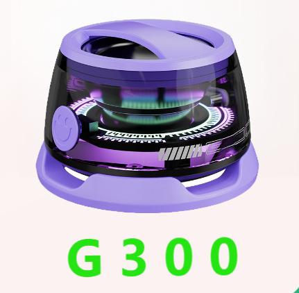 G300 Magnetic Suction Bluetooth Speaker - RGB Lights, 40mm Driver, 6H Playtime Purple