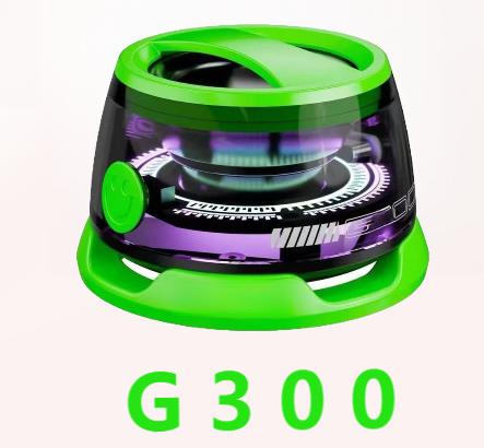 G300 Magnetic Suction Bluetooth Speaker - RGB Lights, 40mm Driver, 6H Playtime Green