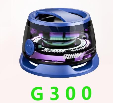 G300 Magnetic Suction Bluetooth Speaker - RGB Lights, 40mm Driver, 6H Playtime Blue