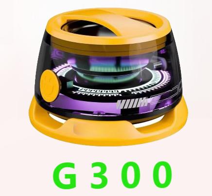 G300 Magnetic Suction Bluetooth Speaker - RGB Lights, 40mm Driver, 6H Playtime Yellow