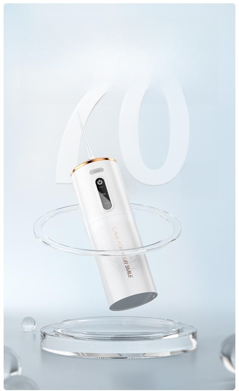 Portable Electric Water Flosser - USB-C Rechargeable, Multiple Modes, Gingival Protection White