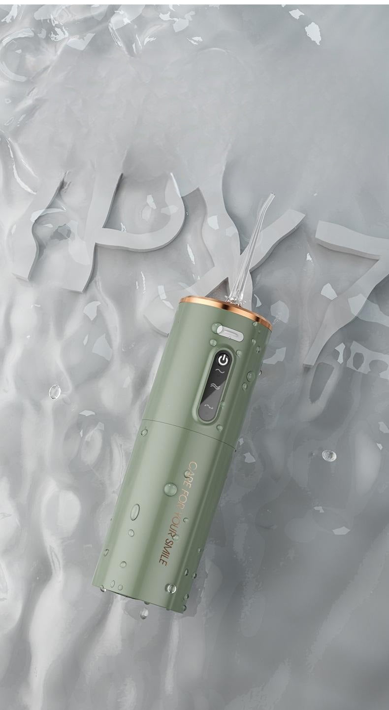 Portable Electric Water Flosser - USB-C Rechargeable, Multiple Modes, Gingival Protection White