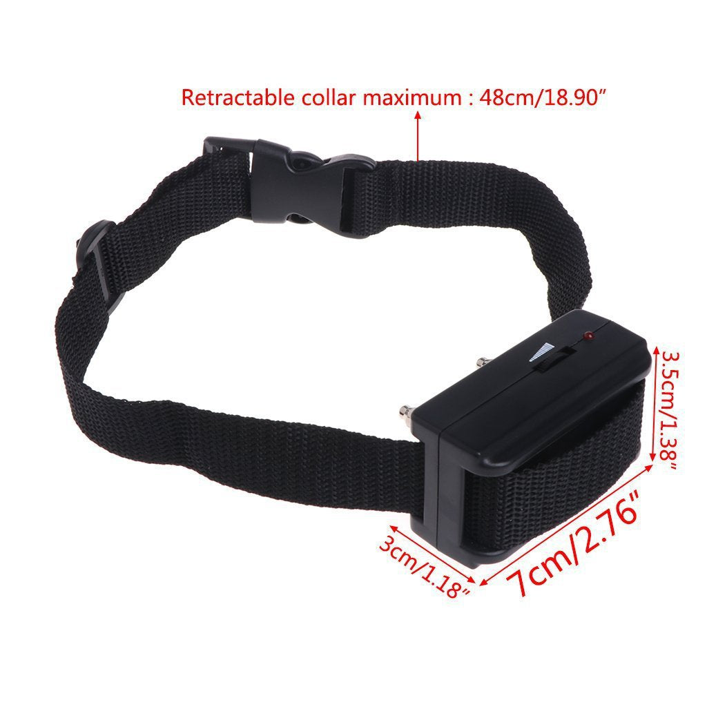 Advanced Pet Bark Control Collar with Adjustable Settings black
