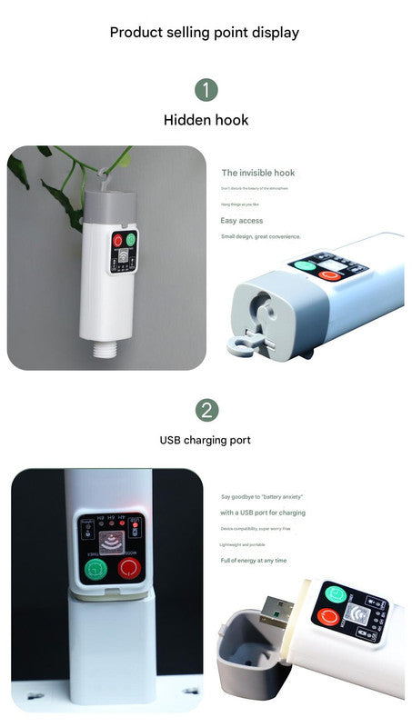 300 lights warm white at 30 meters Camping tent light kit - rechargeable power bank, spool light string, remote control