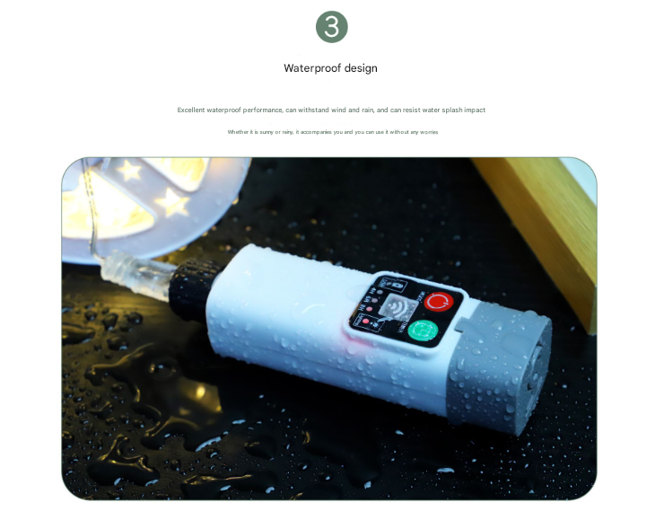 300 lights warm white at 30 meters Camping tent light kit - rechargeable power bank, spool light string, remote control