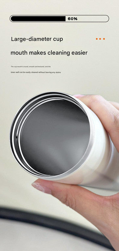 Mini Insulated Coffee Cup - 316 Stainless Steel, Portable & Stylish - Silver drink 300ml+cup brush