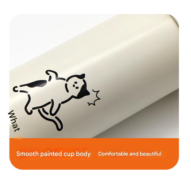 Mini Insulated Coffee Cup - 316 Stainless Steel, Portable & Stylish - Silver drink 300ml+cup brush