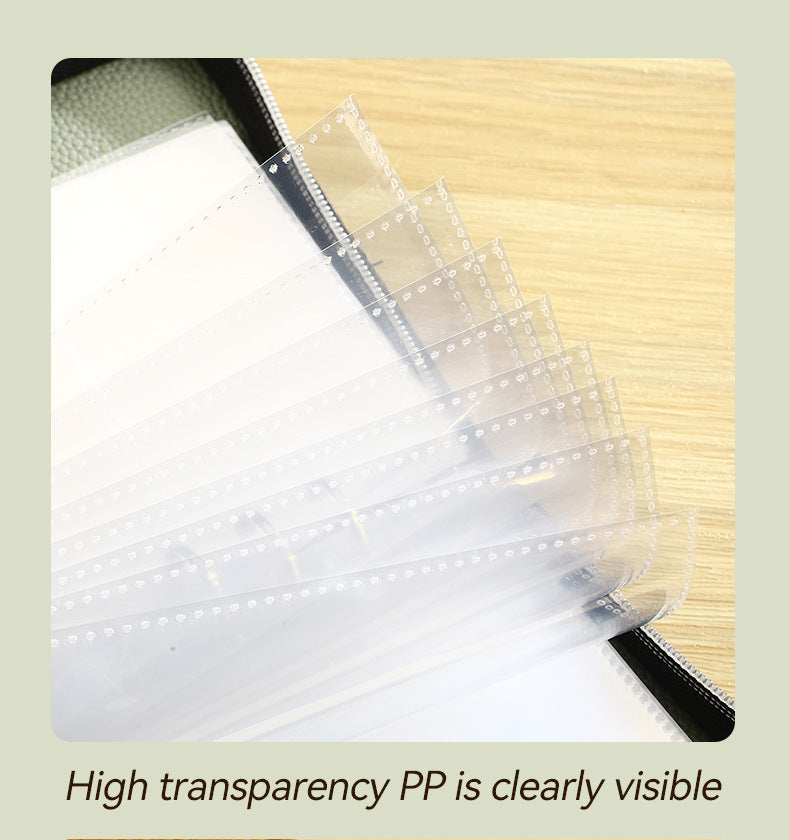 Pink PU Leather Zippered Photo Album - Holds 240 3 Prints"
