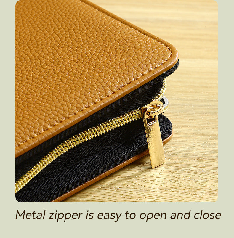 Pink PU Leather Zippered Photo Album - Holds 240 3 Prints"