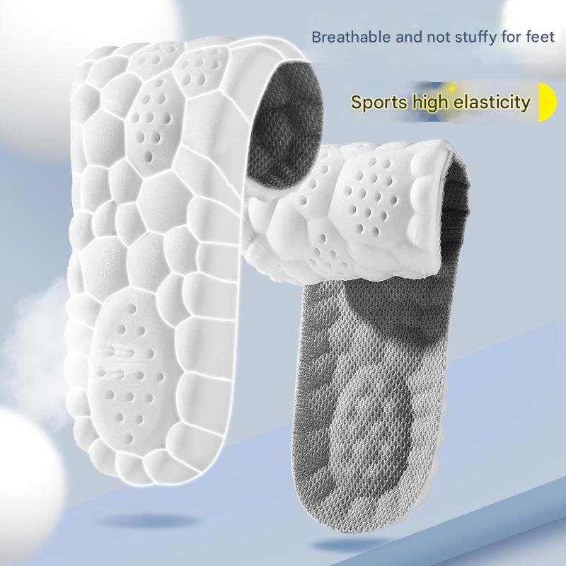 5 pcs 4D Cloud Technology Shoe Inserts - High Rebound, Super Soft, Breathable, Athletic Support size : 45-46/285mm