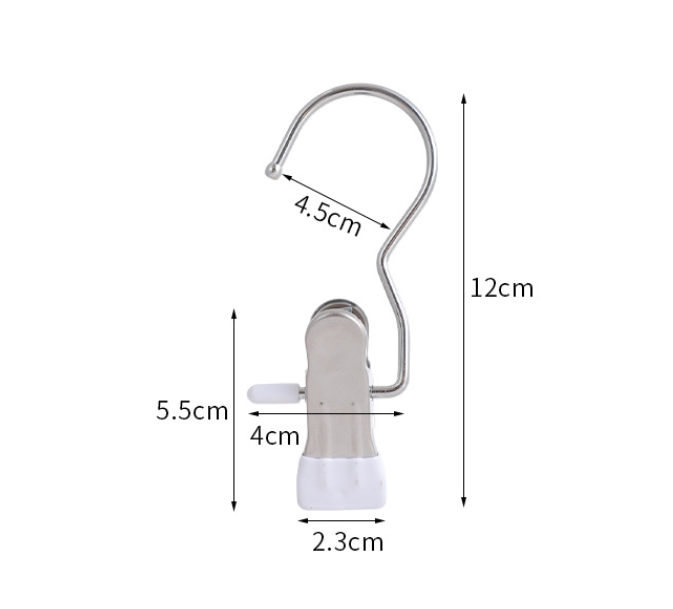 Light green Stainless Steel Hanging Clips 35 PCS - Strong Grip for Pants, Hats, Socks, Laundry