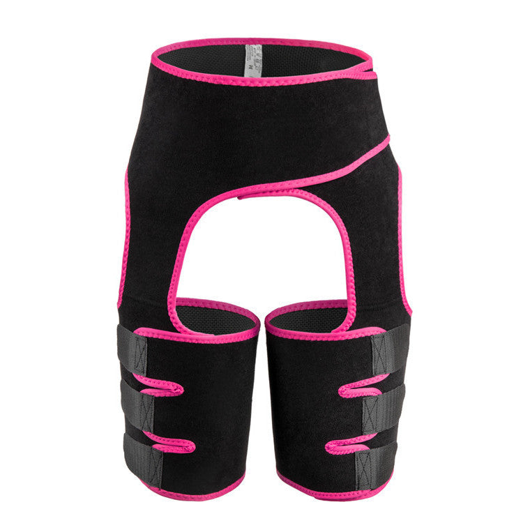 Pink Women's 3-in-1 Body Shaper: Waist Cincher, Thigh Slimmer, Glute Lifter - Workout Gear Size : L/XL