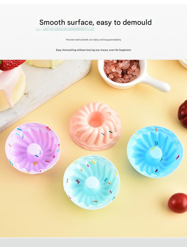 Style 9 Silicone Mini Cake Molds 30 Pack - For Cupcakes, Desserts 6.5x6.5x3cm