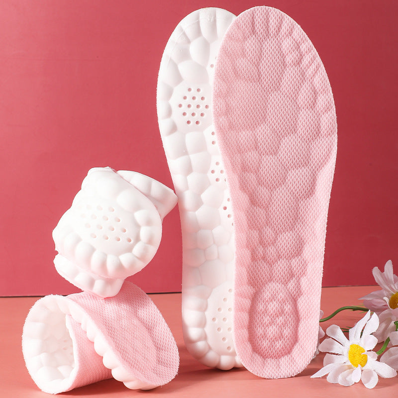 5 pcs Pink 4D Cloud Technology Shoe Inserts - High Rebound, Super Soft, Breathable, Athletic Support size : 35-36/235mm