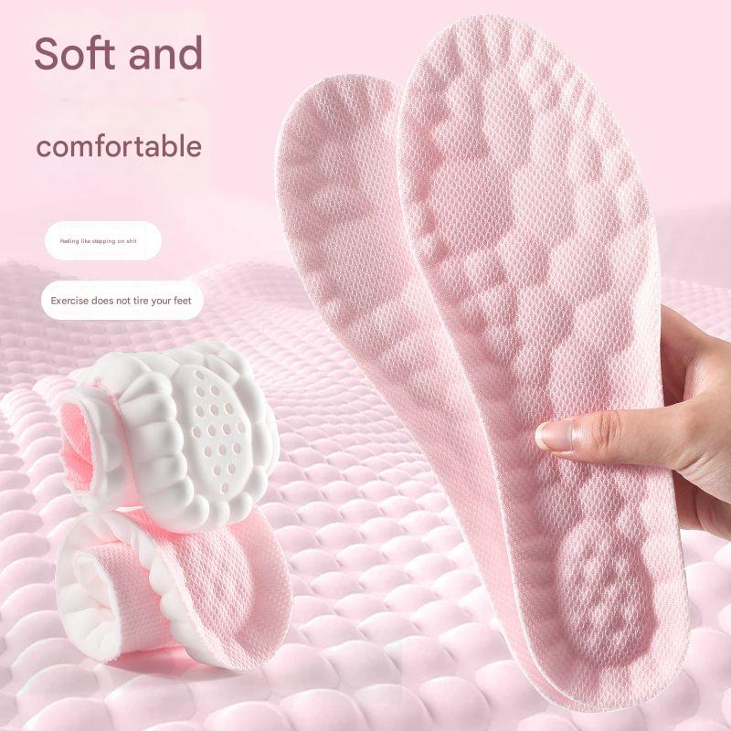5 pcs Pink 4D Cloud Technology Shoe Inserts - High Rebound, Super Soft, Breathable, Athletic Support size : 35-36/235mm