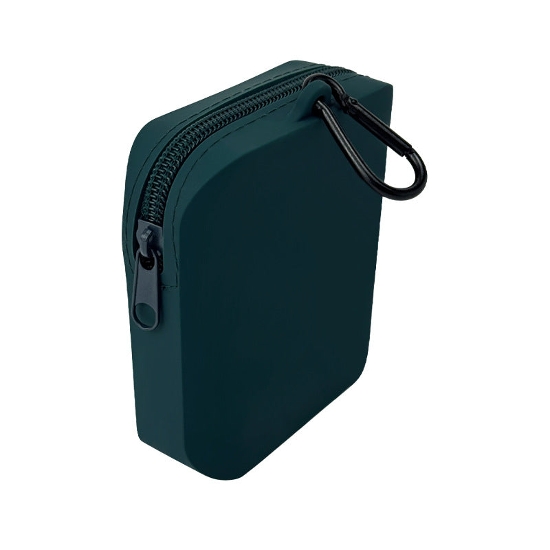 Dark green Silicone Dog Treat Pouch Set of 2 - Waterproof, Portable for Training & Walks