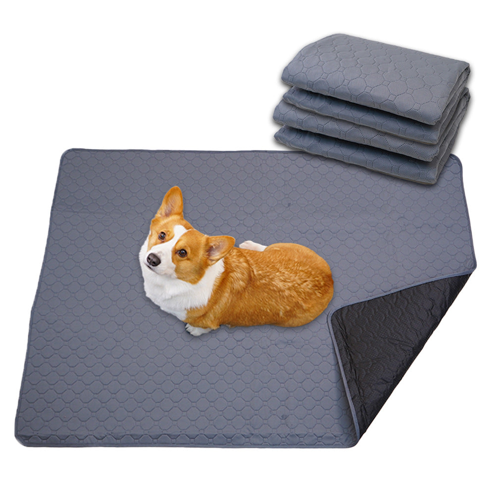 Reusable Pet Training Pads - 4-Layer Waterproof & Absorbent Mat Waterproof Non-Slip Size : M-70cm×50cm