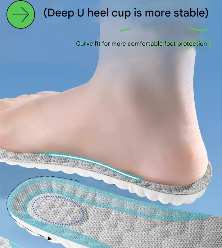 Black 5 pcs 4D Cloud Technology Shoe Inserts - High Rebound, Super Soft, Breathable, Athletic Support size : 45-46/285mm