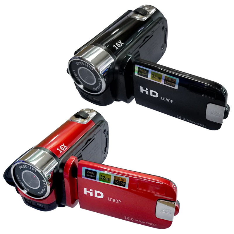 White Capture Life's Moments: HD 1080P Digital Camcorder - 16MP Photos, 16X Digital Zoom, 2.7 LCD Screen"