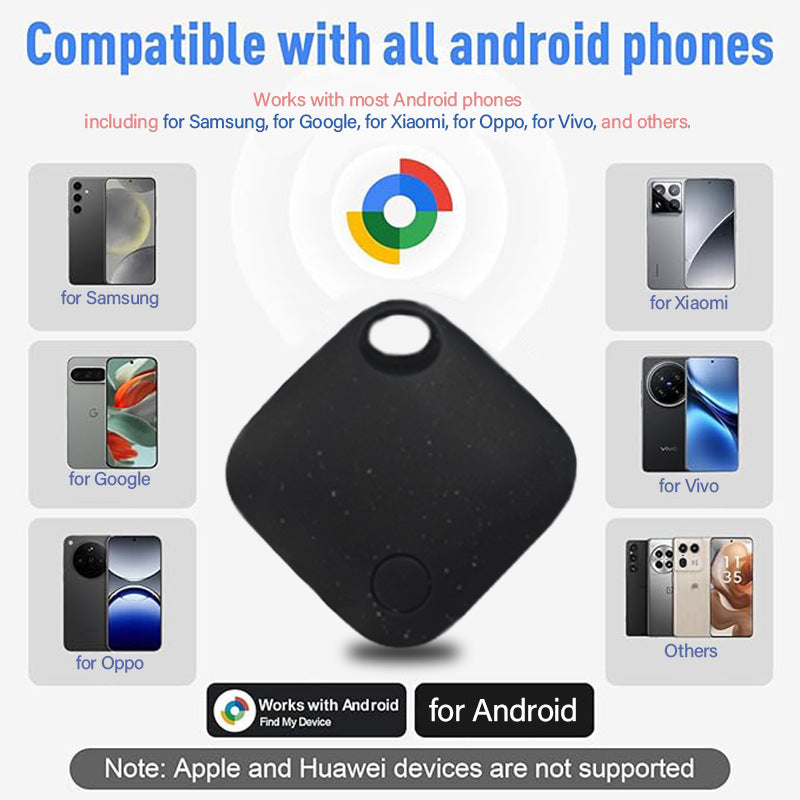 Yellow Smart Item Locator Tag for Android - Google Find My Device Compatible, Anti-Lost Tracker