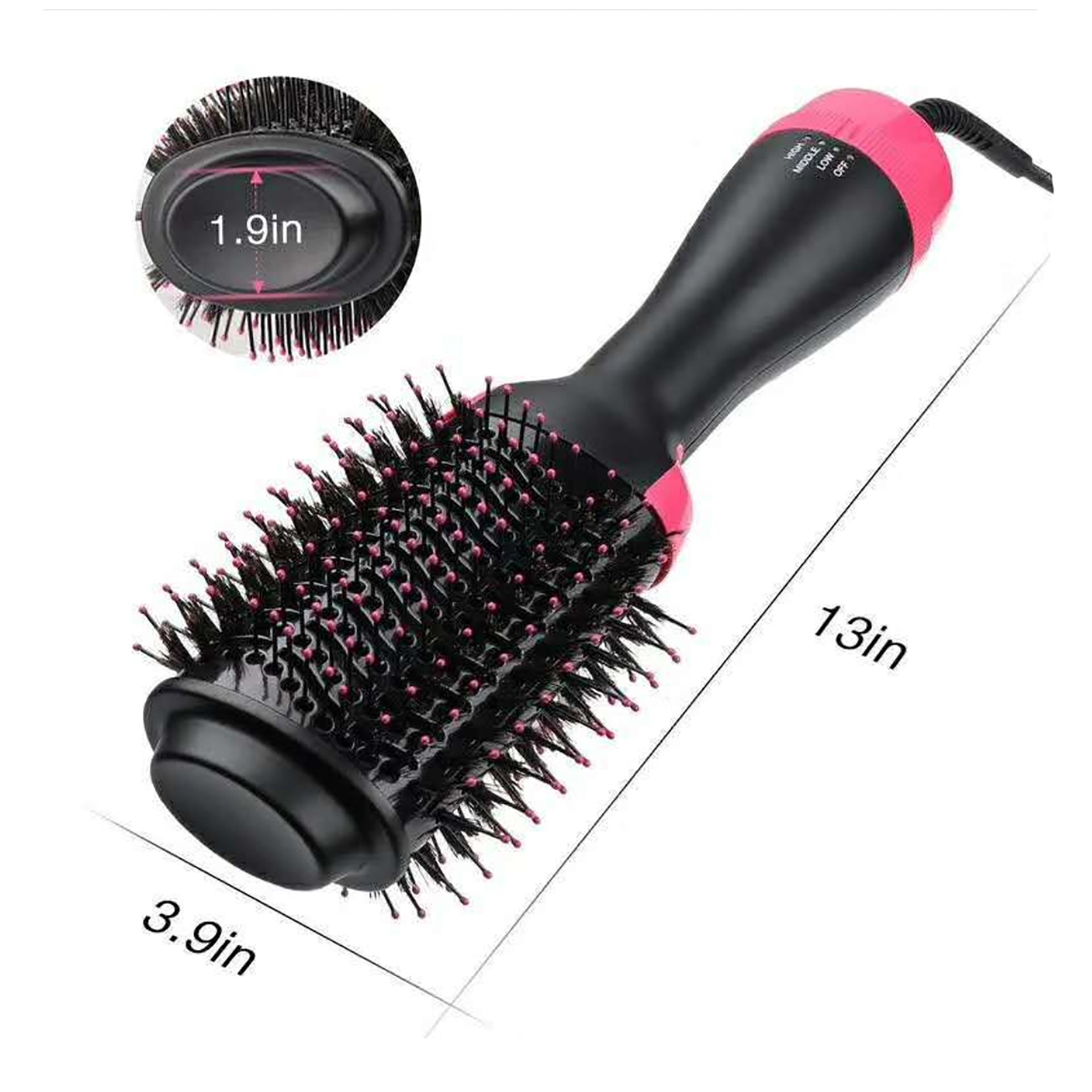 Gold And Grey One-Step Hair Dryer & Volumizer Hot Air Brush - Salon Styler for Drying, Smoothing & Volume