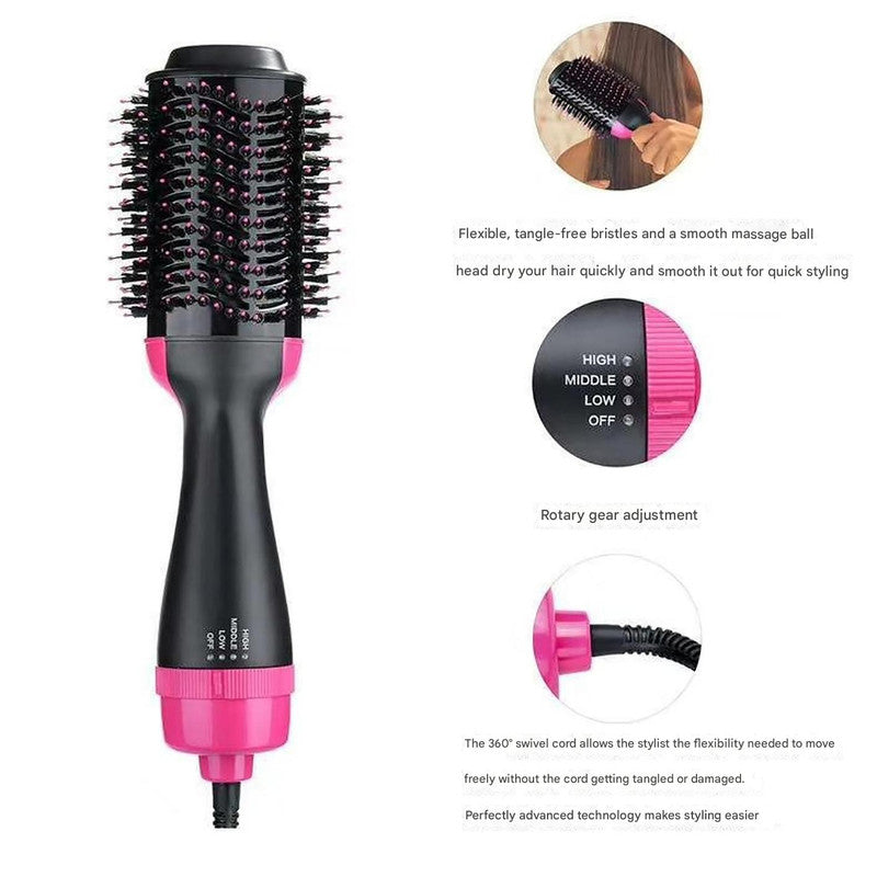 Gold And Grey One-Step Hair Dryer & Volumizer Hot Air Brush - Salon Styler for Drying, Smoothing & Volume
