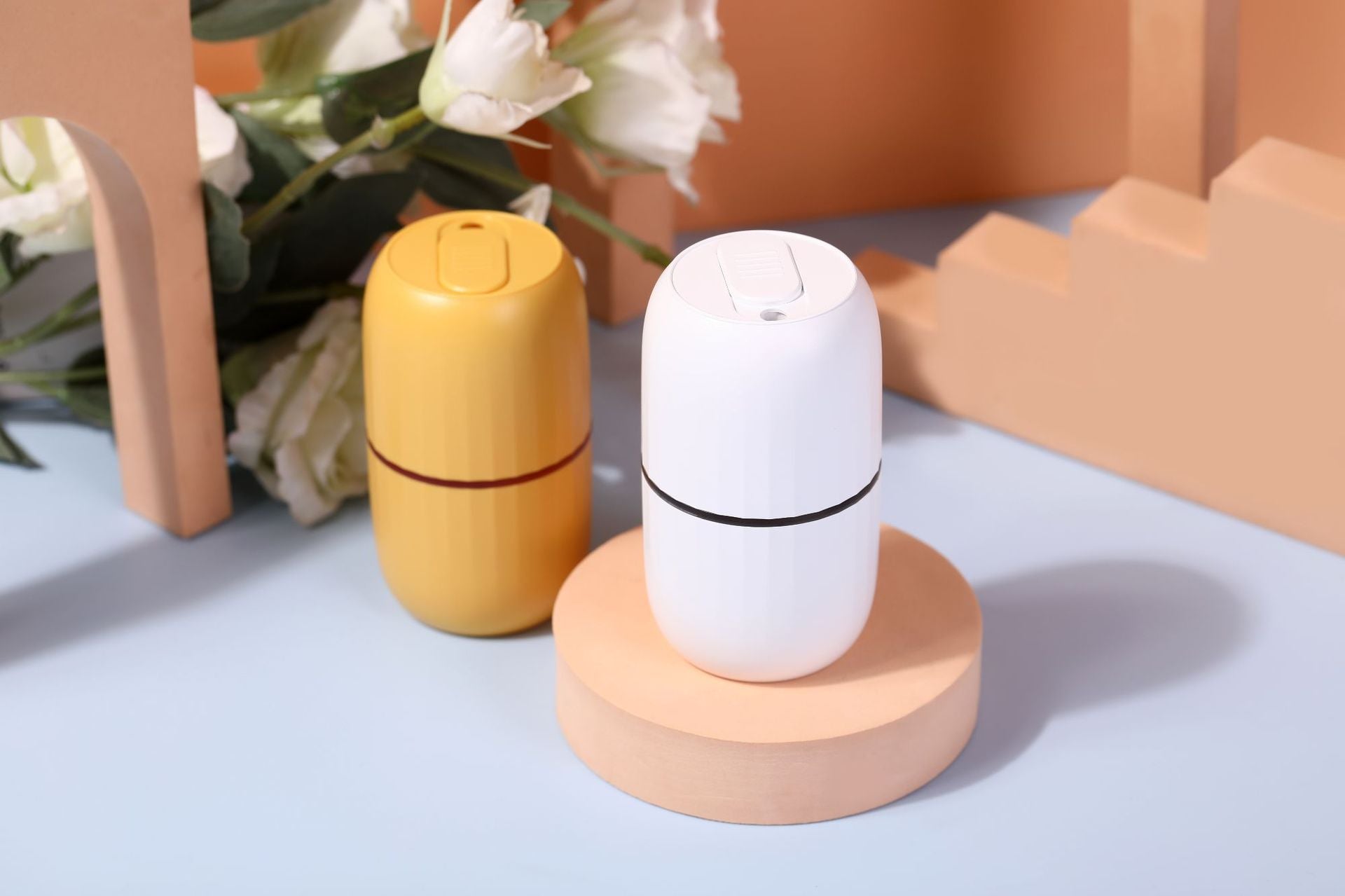 Yellow Portable UV Sterilizer Box for Baby Pacifiers & Small Items - USB Rechargeable, Quick 3-Min Disinfection, Travel Friendly