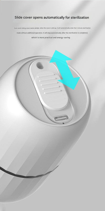 Yellow Portable UV Sterilizer Box for Baby Pacifiers & Small Items - USB Rechargeable, Quick 3-Min Disinfection, Travel Friendly