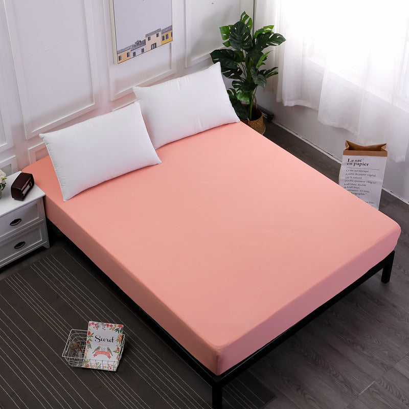 Pink Queen Size Waterproof Fitted Mattress Protector - Soft & Breathable Bed Cover, Hypoallergenic, Deep Pocket 152x190x30cm