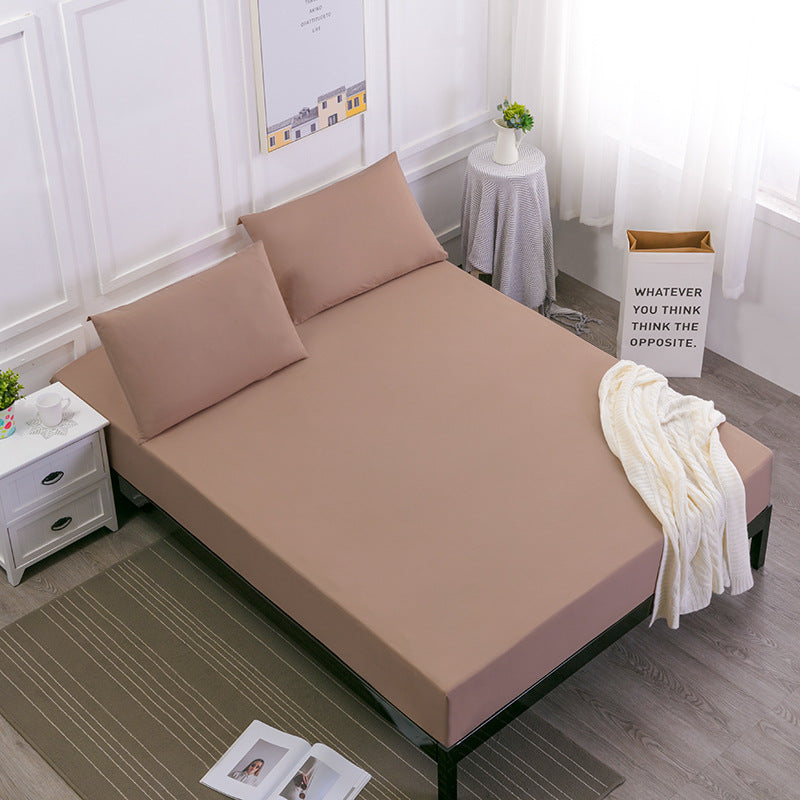 Brown Queen Size Waterproof Fitted Mattress Protector - Soft & Breathable Bed Cover, Hypoallergenic, Deep Pocket 152x190x30cm