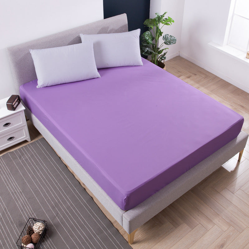Purple Queen Size Waterproof Fitted Mattress Protector - Soft & Breathable Bed Cover, Hypoallergenic, Deep Pocket 152x190x30cm