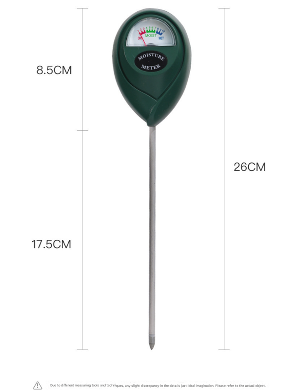 2 Pcs 1 Green + 1 Black Soil Moisture Meter - Accurate Plant Water Monitor for Garden & Potted Plants, No Batteries Needed