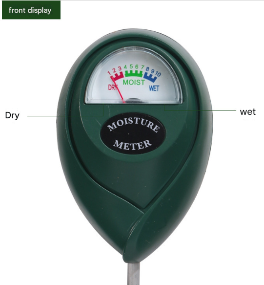2 Pcs 1 Green + 1 Black Soil Moisture Meter - Accurate Plant Water Monitor for Garden & Potted Plants, No Batteries Needed