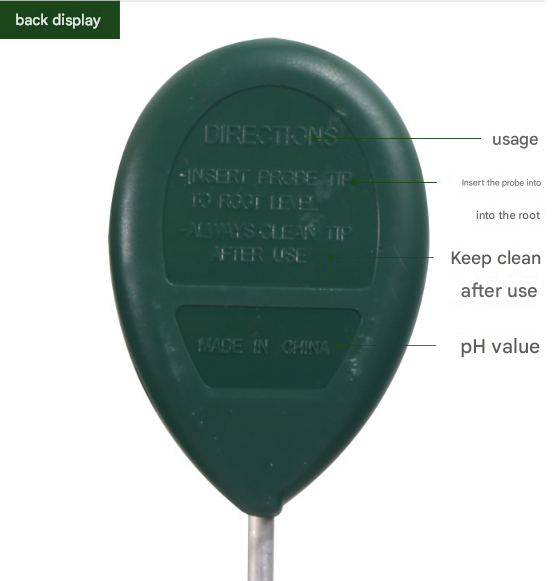 2 Pcs 1 Green + 1 Black Soil Moisture Meter - Accurate Plant Water Monitor for Garden & Potted Plants, No Batteries Needed