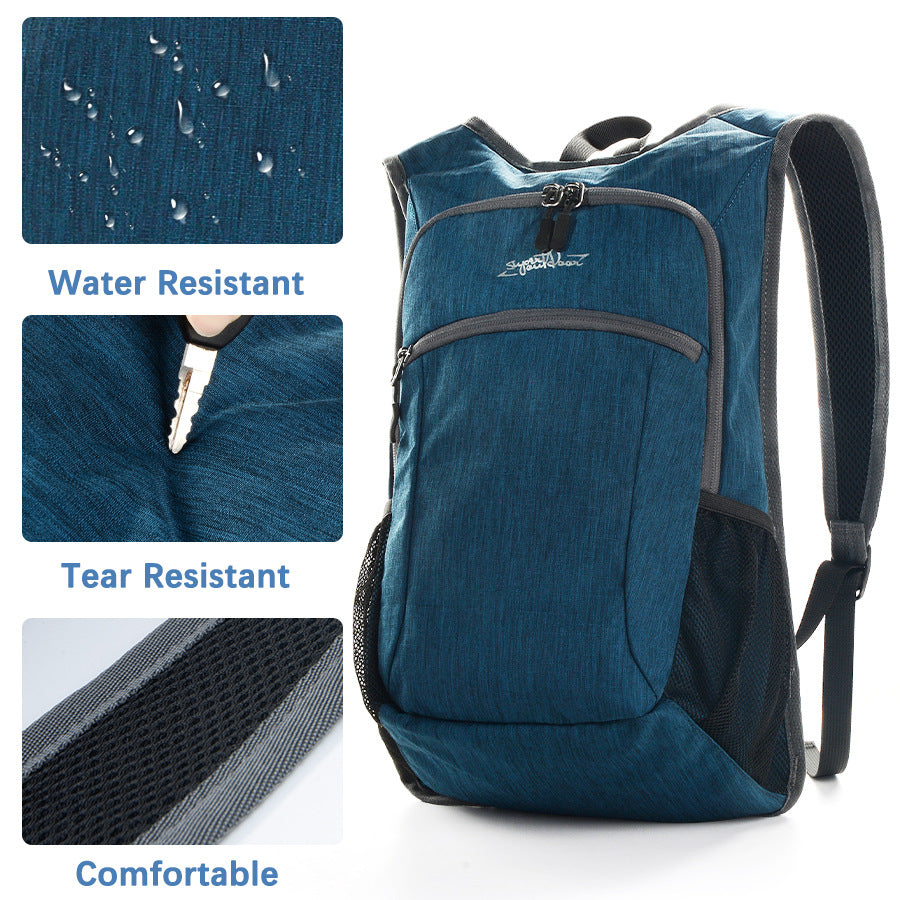 Grey Ultra Lightweight Packable Backpack - Foldable Daypack for Hiking & Travel