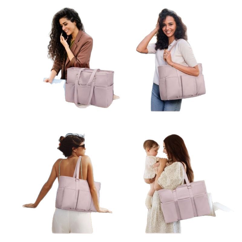 White Women's Laptop Tote Bag - Professional Business Briefcase & Shoulder Handbag (Fits up to 15.6 Inch Laptop)