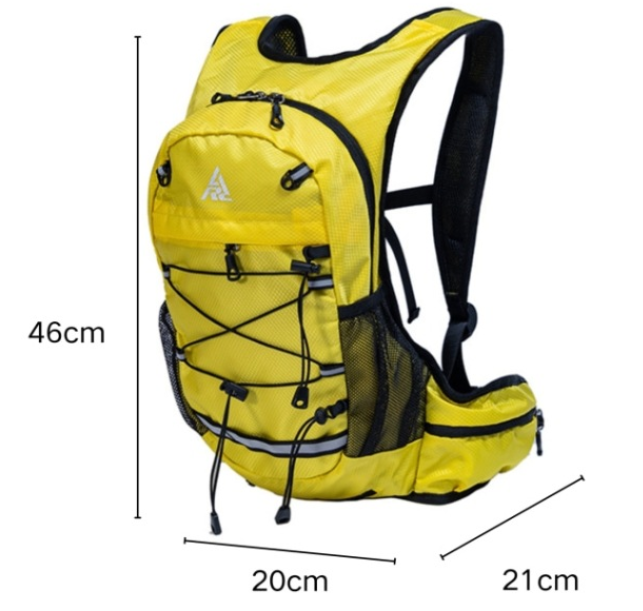 Black Lightweight Hydration Backpack for Trail Running, Cycling, and Marathons
