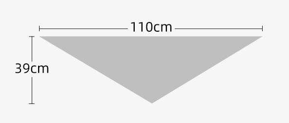 2-Piece Black Elegant Wool Blend Triangle Scarf - Luxurious Knit Shawl for Women 39 x 110cm