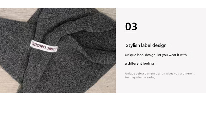 2-Piece Khaki Elegant Wool Blend Triangle Scarf - Luxurious Knit Shawl for Women 39 x 110cm