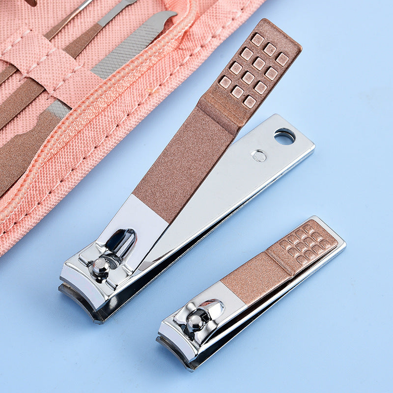 30-Piece Professional Manicure & Pedicure Set,Stainless Steel Grooming Kit Rose Gold