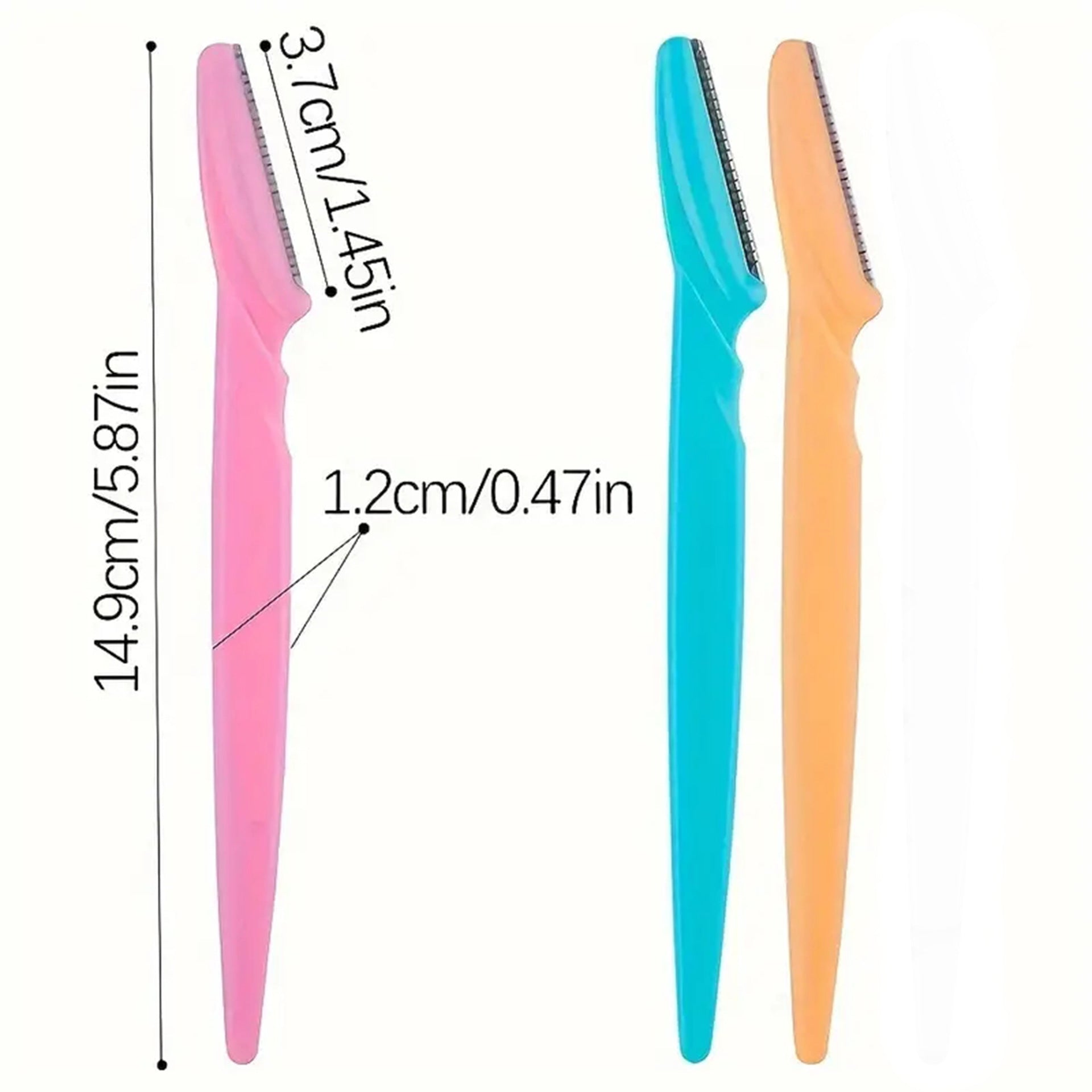 40-Piece Eyebrow Razor & Dermaplaning Tool Set Black