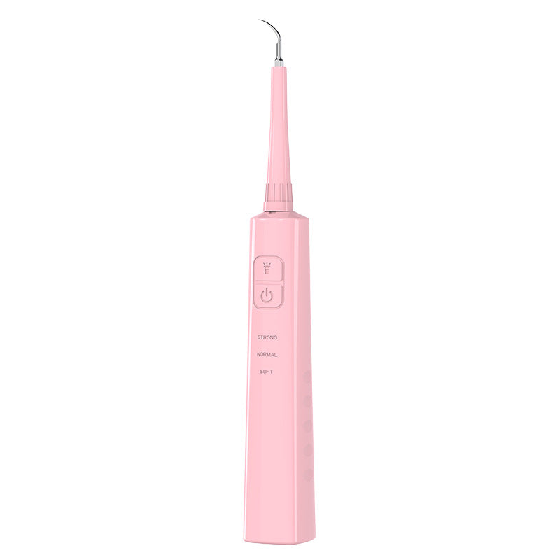 Ultrasonic Dental Scaler & Calculus Remover - 3 Modes, 2 Heads, LED Light pink