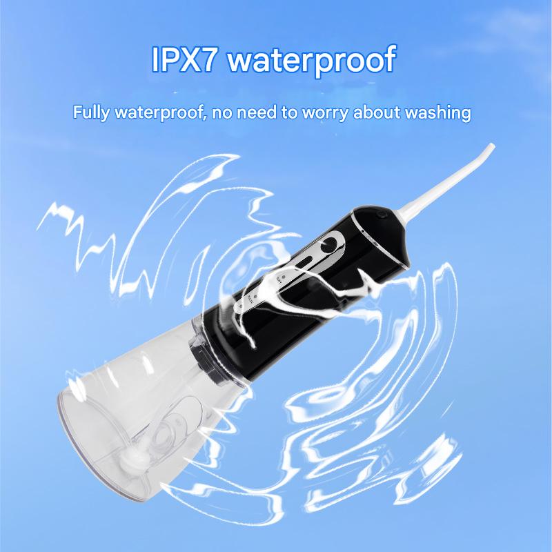 CharmHome Portable Oral Irrigator - 3 Modes, 140 PSI, IPX7 Waterproof black