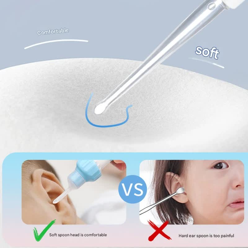 Electric Ear Wax Suction Cleaner - 3 Modes, LED Light, 5 Soft Tips black