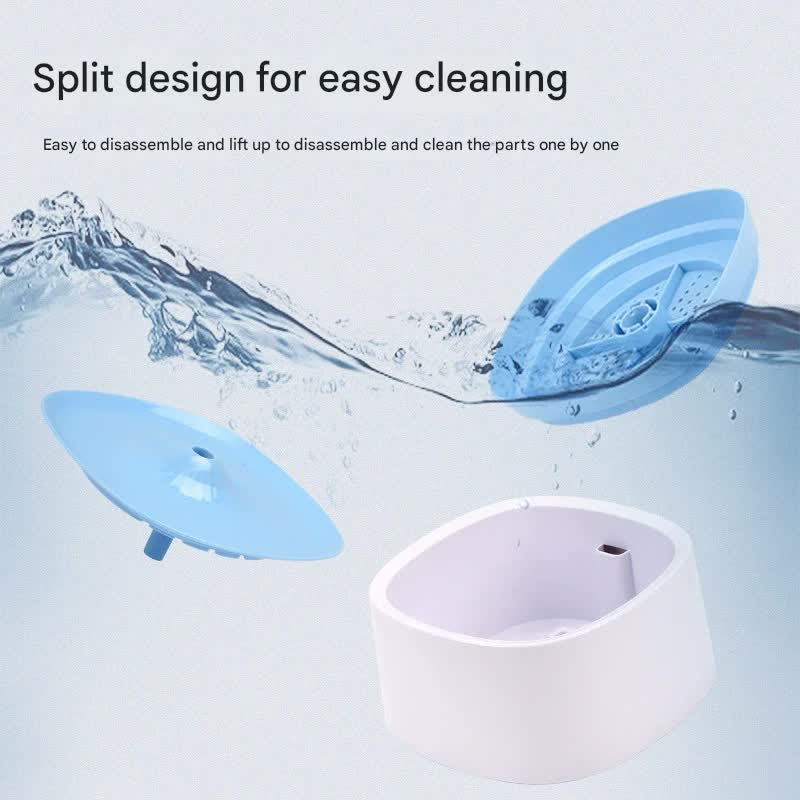 Automatic Pet Water Fountain - USB Powered, Multi-Stage Filtration, Ultra-Quiet, 2L Capacity Purple