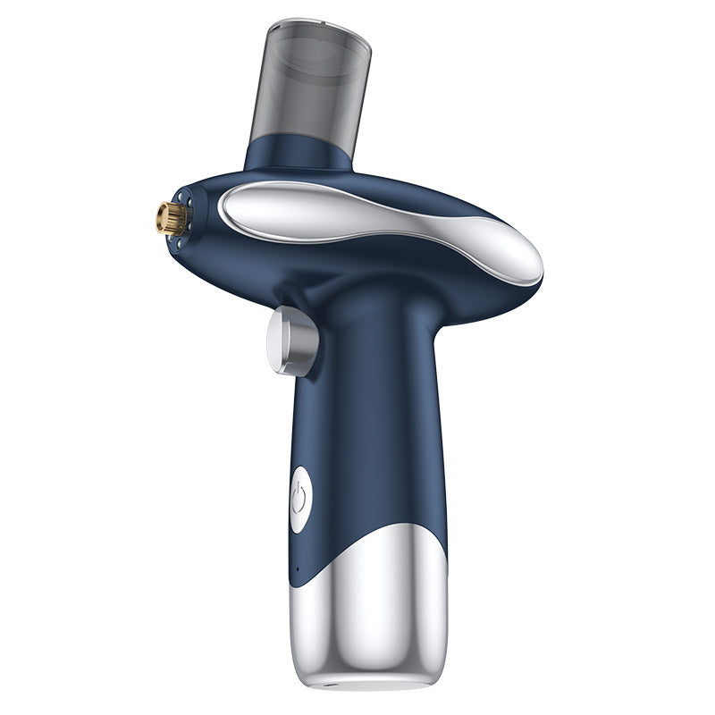 Portable Nano Facial Steamer & Oxygen Sprayer with Red/Blue Light Therapy blue