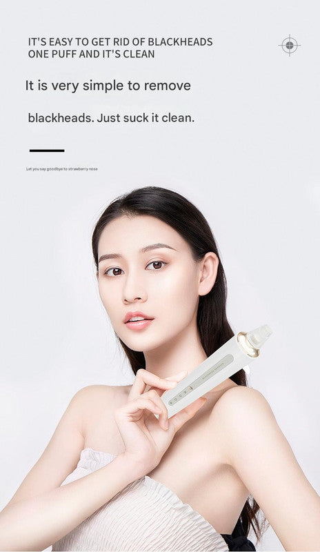 Professional Electric Blackhead Remover Vacuum - 3 Modes, 4 Suction Heads Pink