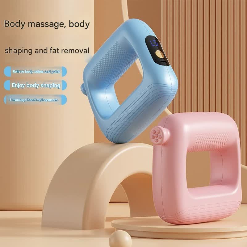 Portable Body Sculpting & Muscle Relaxation Massager with 8 Heads - 5 Speeds blue