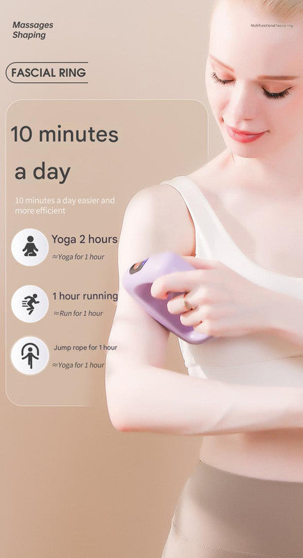 Portable Body Sculpting & Muscle Relaxation Massager with 8 Heads - 5 Speeds blue